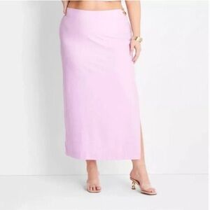Jenee’ Naylor Future Collective Cutout O Ring Texturized Maxi Skirt Plus Size 22
